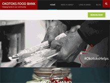 Tablet Screenshot of okotoksfoodbank.ca